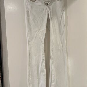 PAIGE Women's Boot Cut Jeans in White